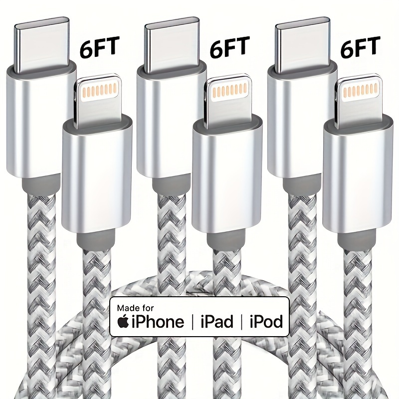 Mfi Certified]usb C To For Iphone Cable Charger Cable Nylon - Temu