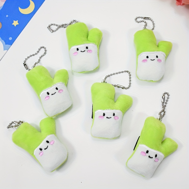 Temu Cartoon Cute Green Onion Keychain Plush Toy Green Onion Vegetable Doll Bag Pendant Gift Party Christmas Halloween Birthday Gift, Christmas Gifts