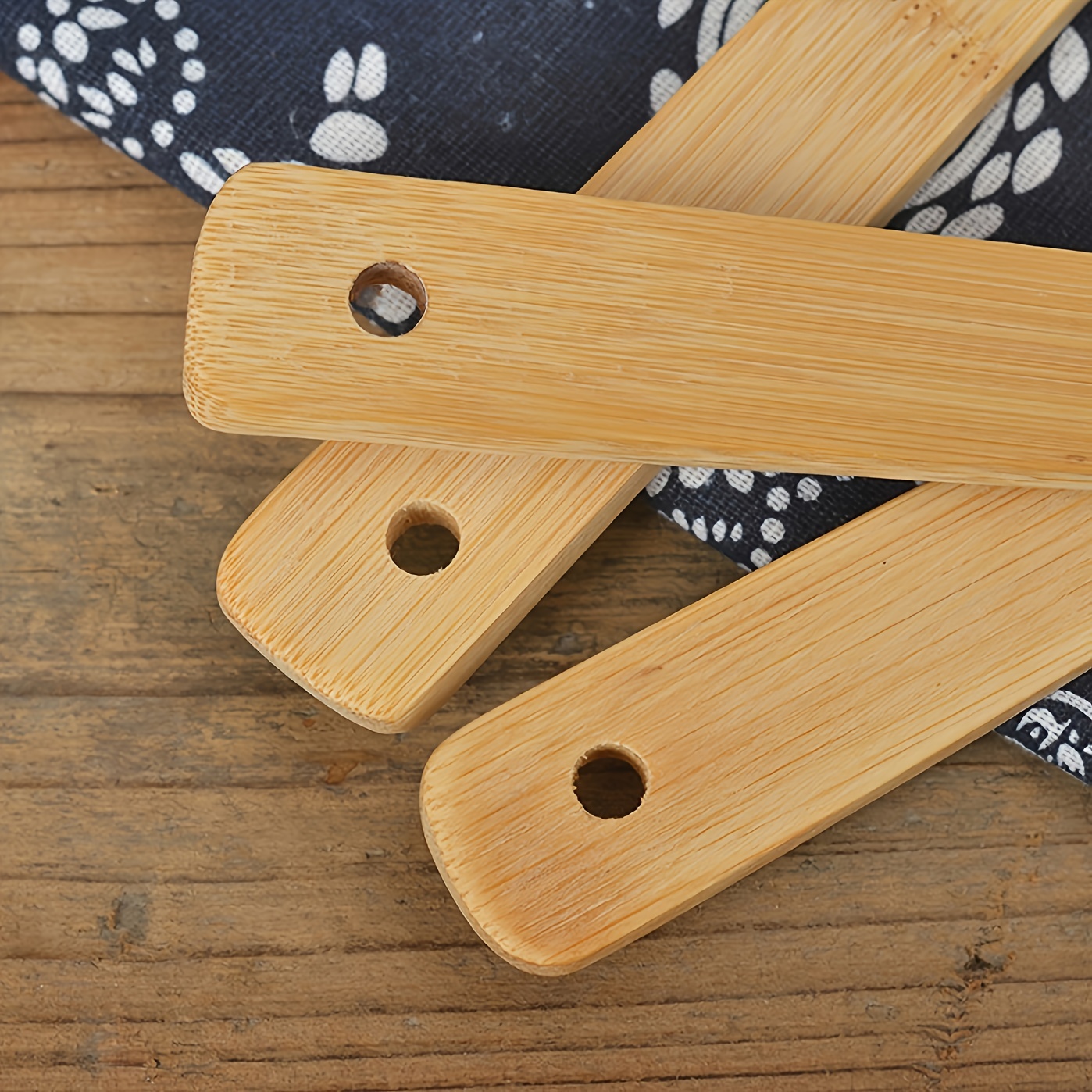 Meiyon Cucharas de madera para cocinar, espátula antiadherente, utensilios  de cocina antiadherentes, cucharas de madera y espátula de madera para