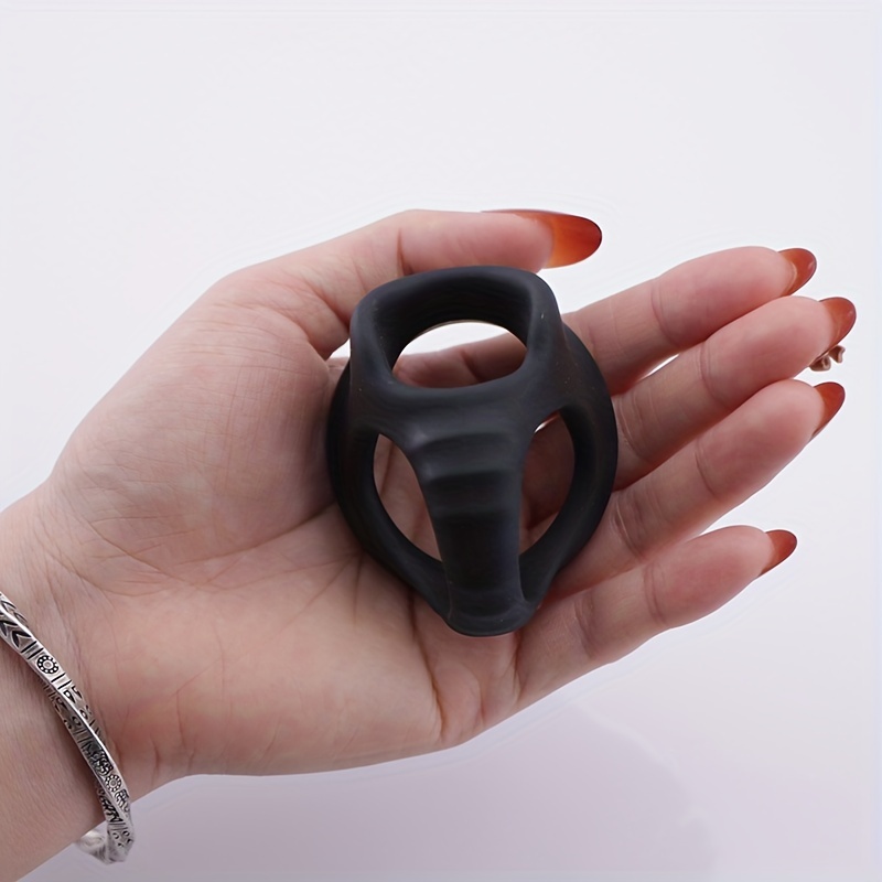 3 in 1 Silicone Penis Ring: Ultra Soft Cock Ring For Men - Temu Spain