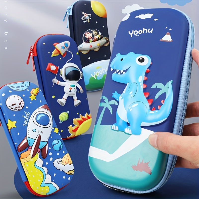 Cute Cartoon Animal Large Capacity Portable Waterproof Multifunctional Silicone  Pencil Case