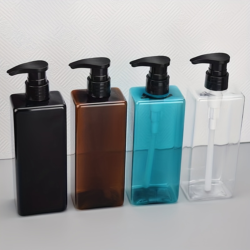 500ml botes botellas dispensadores dosificador vacías on bomba plastico  para de loción champu y del gel y champu jabon manos ducha rellenables baño  vacías 500ml : : Hogar y cocina