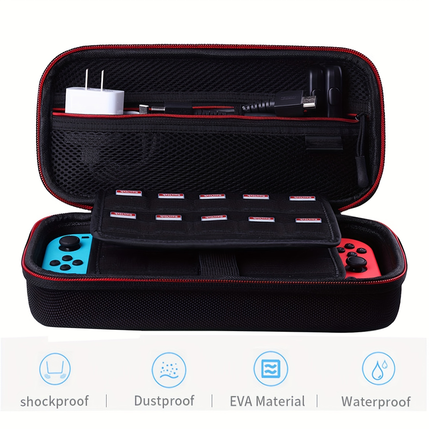 carrying case for nintendo switch switch oled model hard shell protective case travel bag for switch console details 3