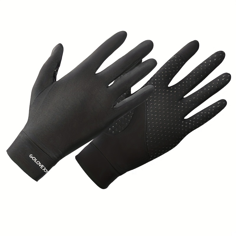 Sunscreen Anti skid Ice Silk Breathable Fishing Gloves - Temu New Zealand