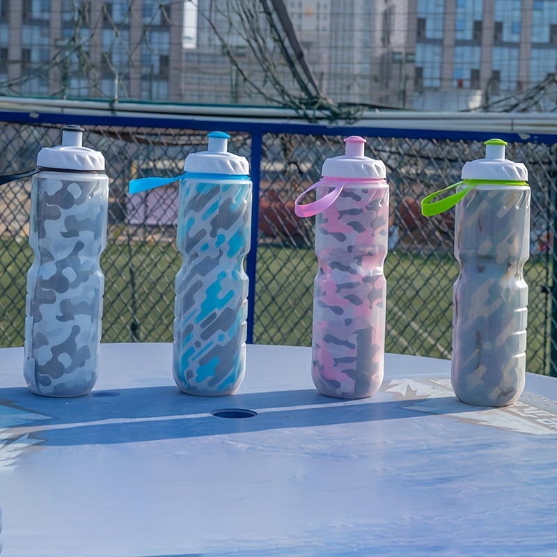 Portable Camouflage Water Bottle For Sports And Fitness Bpa - Temu