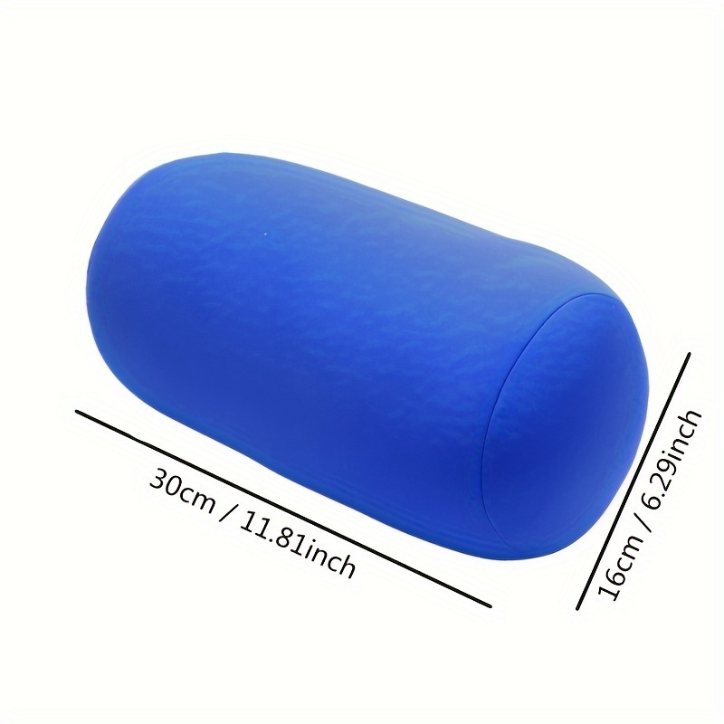Comfortable Roll Pillow Round Cylinder Microbead Bolster Neck Back Support  Roll Pillow Tube Pillow Cushie Pillows 12 X 7 Inch Grey