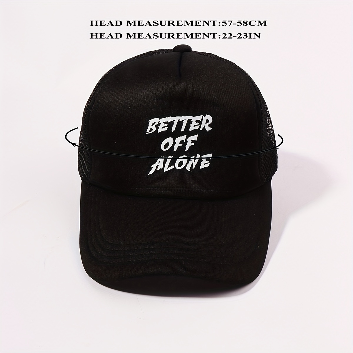 BETTER OFF ALONE Trucker Hat Mesh Baseball Cap Unisex