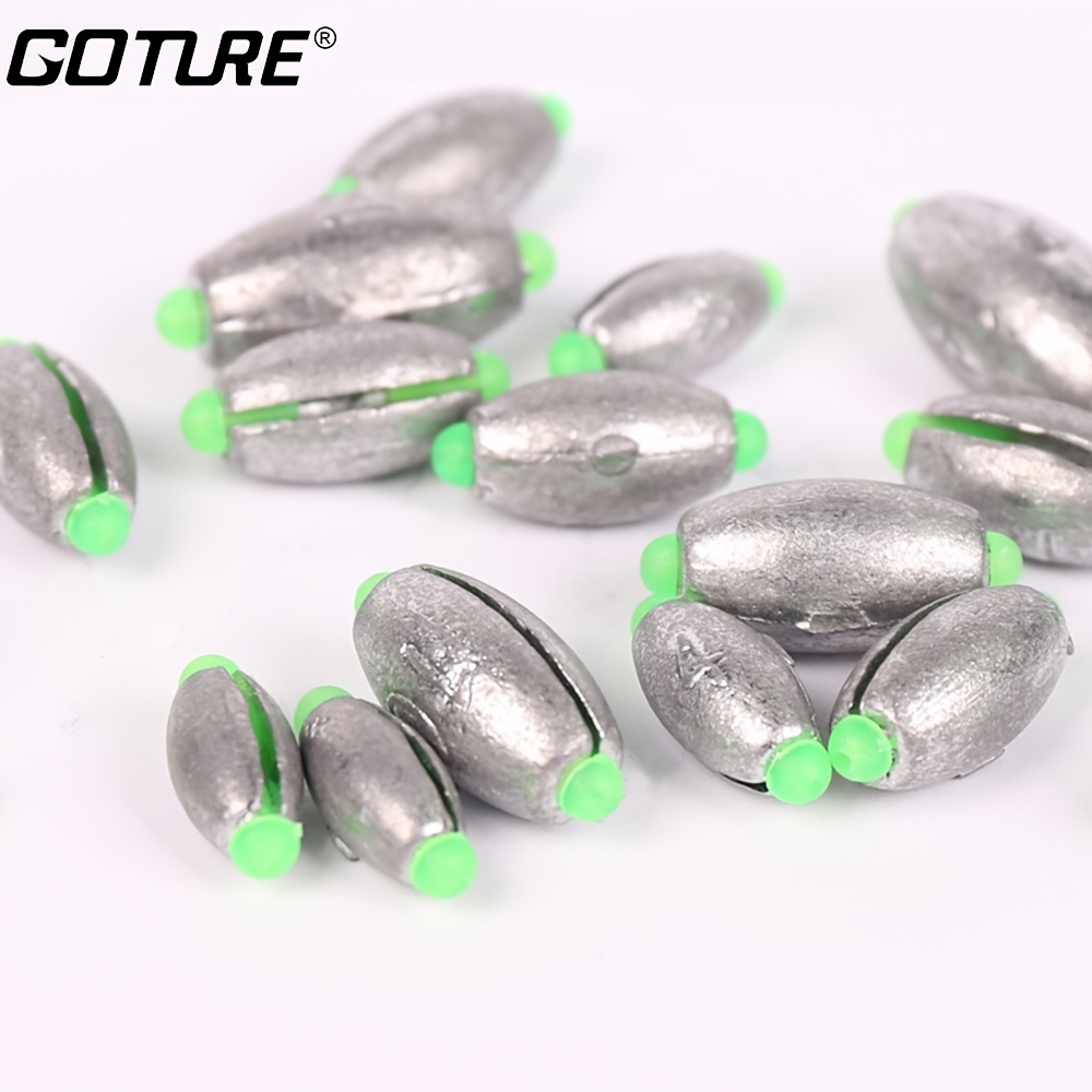 7 Sizes Split Shot Fishing Weights Removable Split Shot Sinker with Tackle  Box