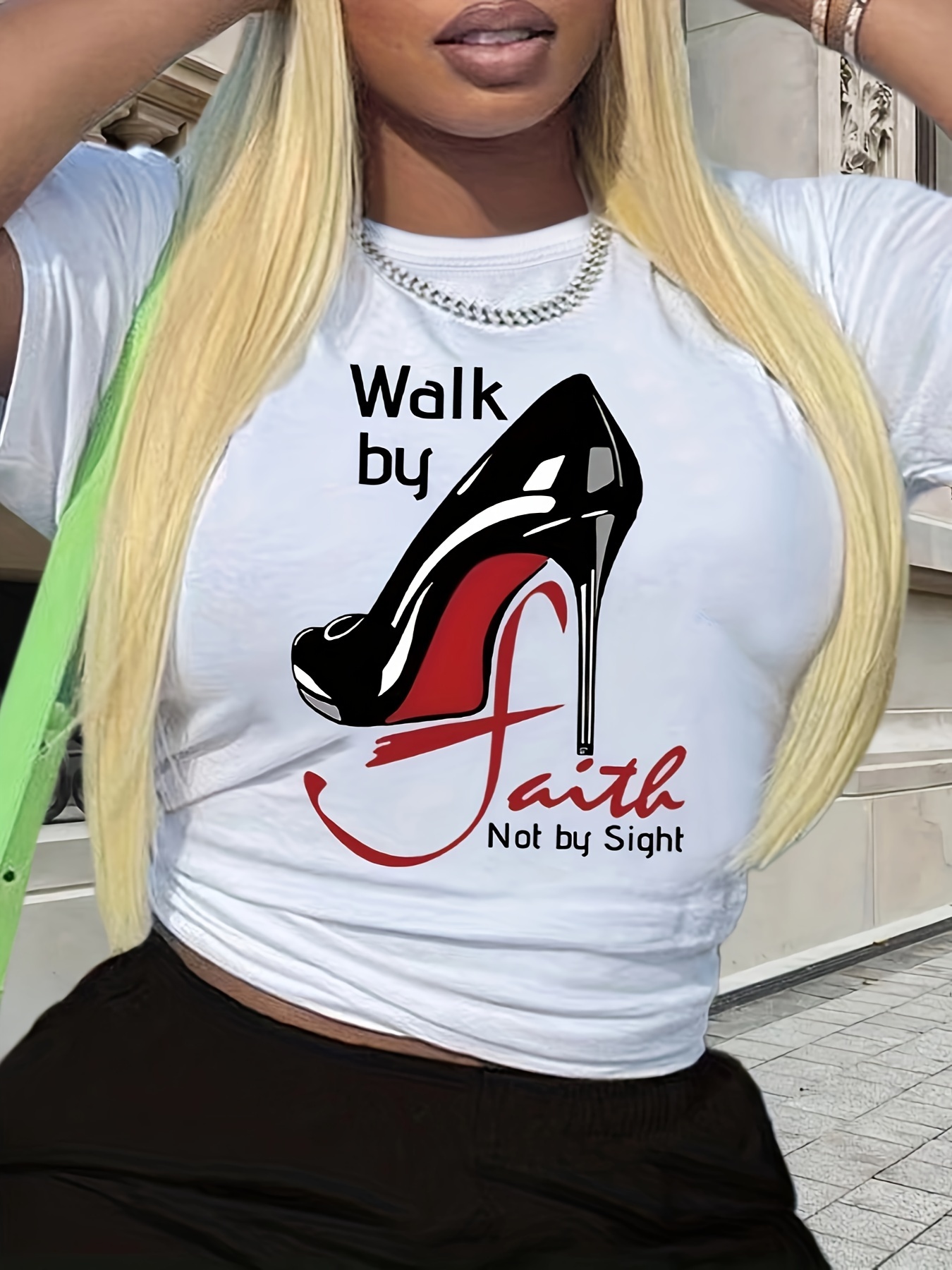 High heel outlet t shirt