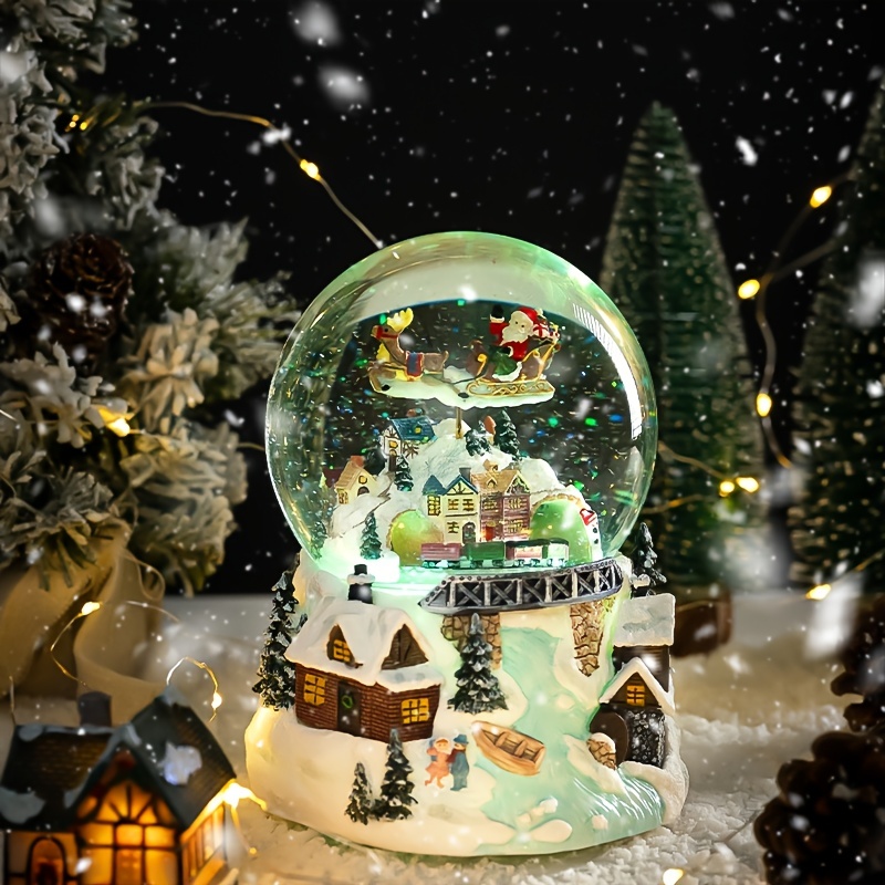 1pc Boule De Cristal De Noël Boîte À Musique À Motif De - Temu Canada