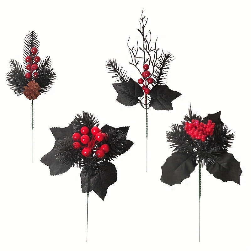 24 Pezzi Fiori Artificiali Decorativi Halloween Rametti - Temu Italy