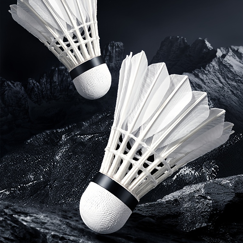 SPPHONEIX 12pcs volants de badminton en plumes d'oie - Temu Canada
