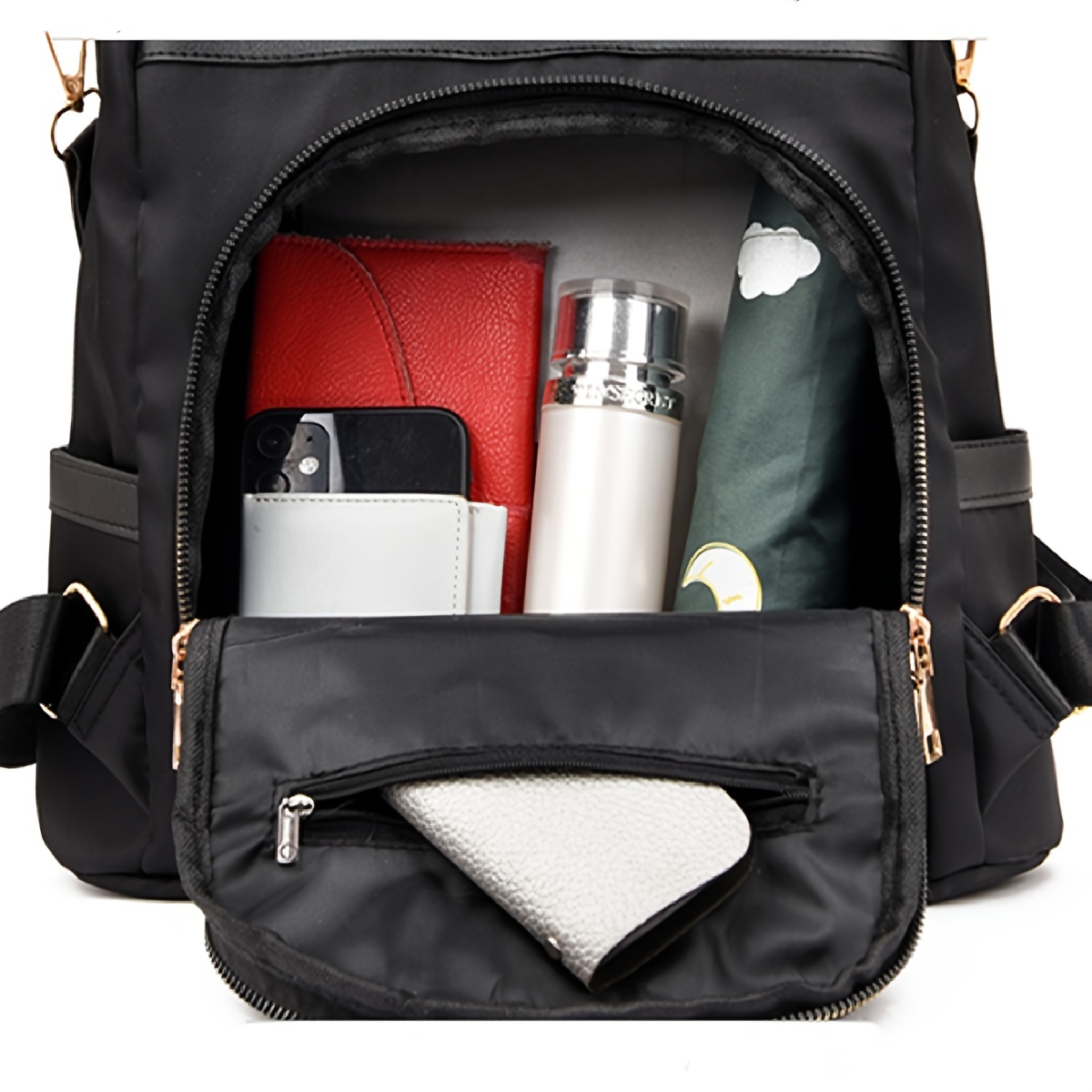 Anti Theft Backpack Purse Convertible Strap