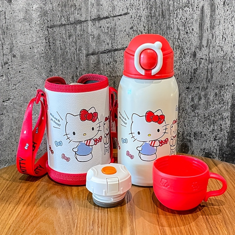 Kawaii Sakura Water Bottle Insulated Double Wall Reusable Leakproof Plastic  Travel Tumbler Cup With Lids & Straws,BPA Free 480ML