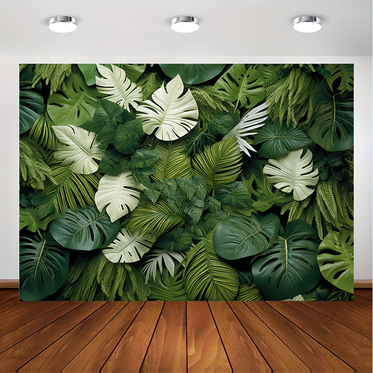 LYCGS 7X5FT Jungle Green Leaves Backdrop Palm Leaves Picture Photography  Backdrop Tropical Plants Theme Backdrop Baby Birthday Party Background Baby  Shower Supplies X-82 : : Electronics