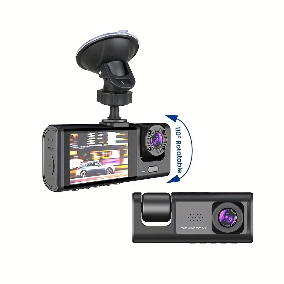 1080p Car Dash Cam 2 Camera Cycle Recording Video Recorder - Temu