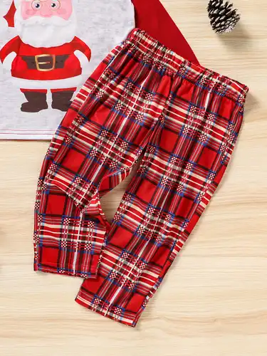 Toddler Baby Christmas Pajamas Family Outfit Santa Claus - Temu