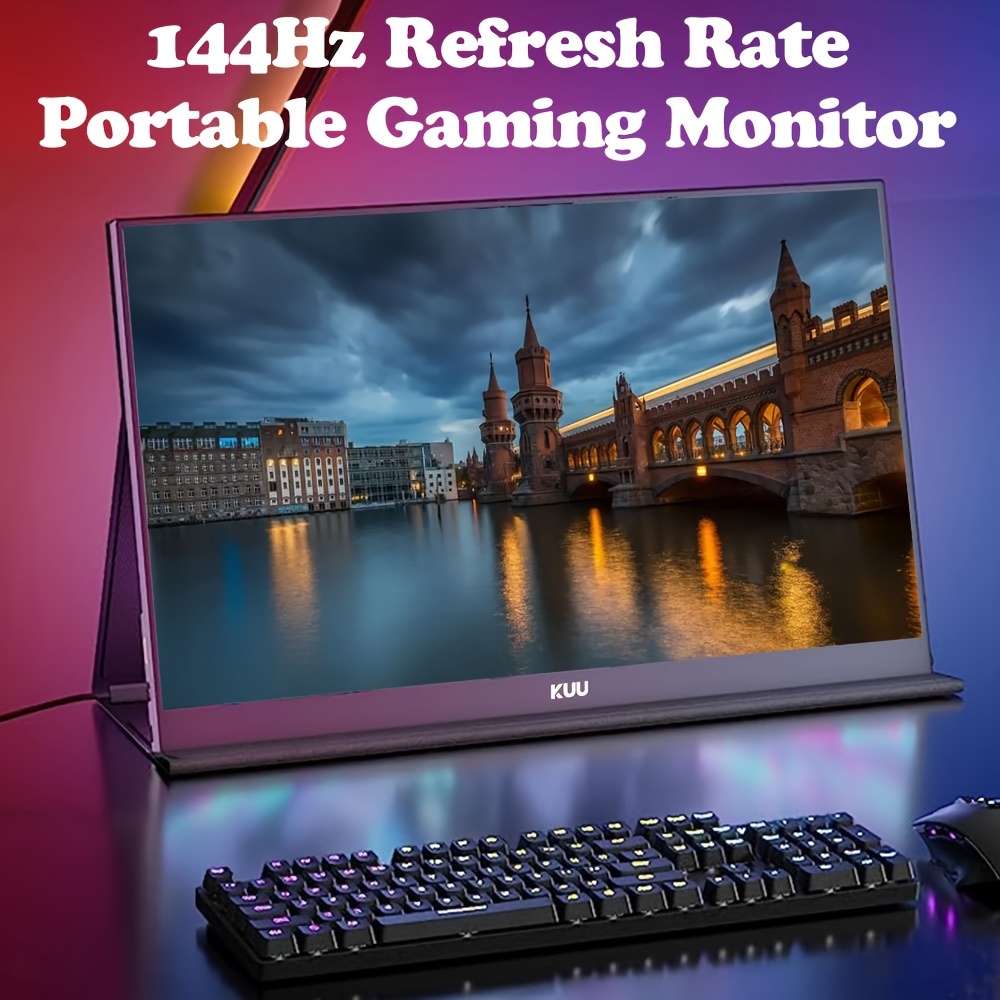 ARZOPA Portable Monitor 15.6 Inch 1920×1080 FHD,100% SRGB IPS gaming screen