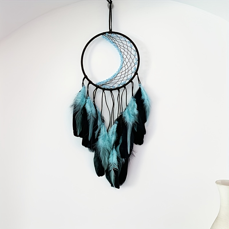 Handmade Halloween Pumpkin Style Dream Catcher black Feather - Temu