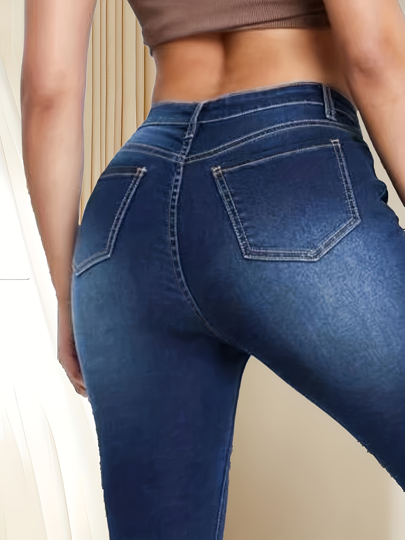 Butt Lifting Skinny Jeans for Women High Waist Slim Fit Stretchy