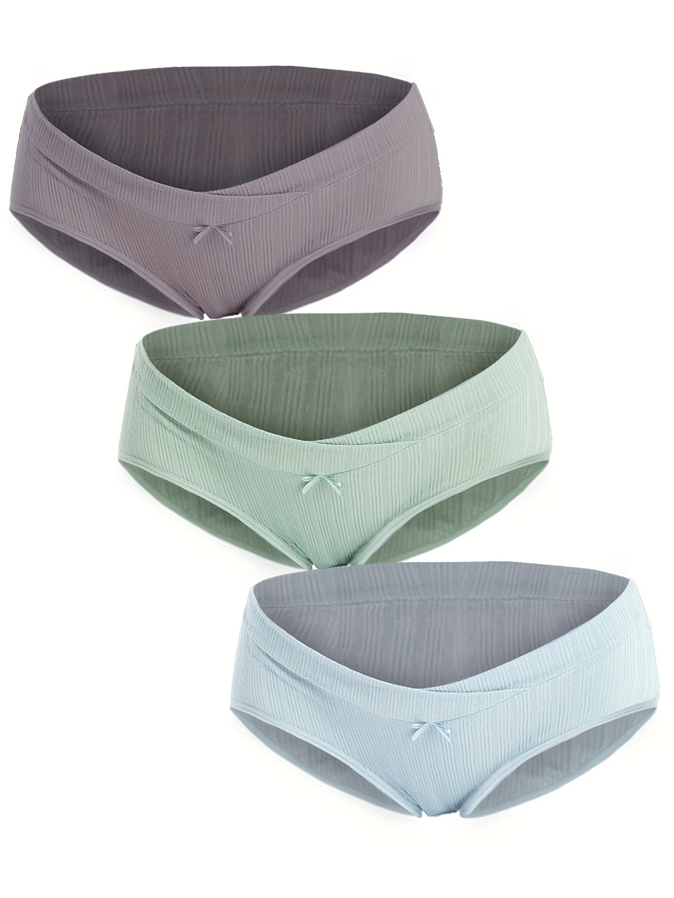 Women's Maternity Cotton Underwear Solid Breathable Briefs - Temu Canada