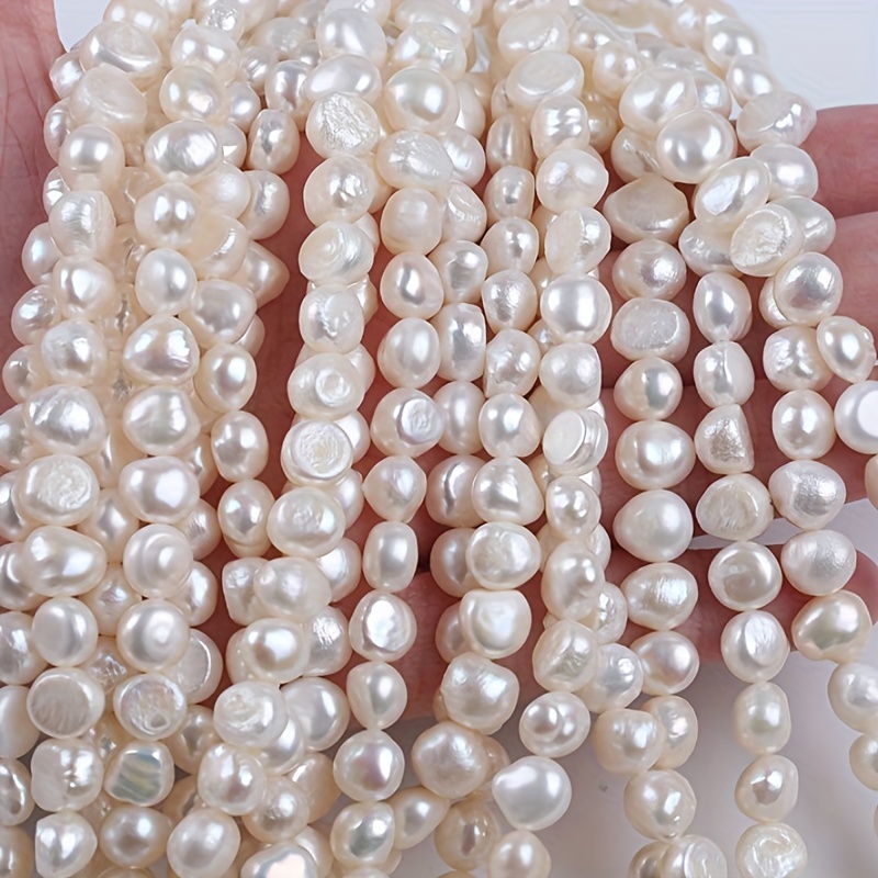 8-9mm flat sided round top drilled freshwater Gold pearls for jewelry  making