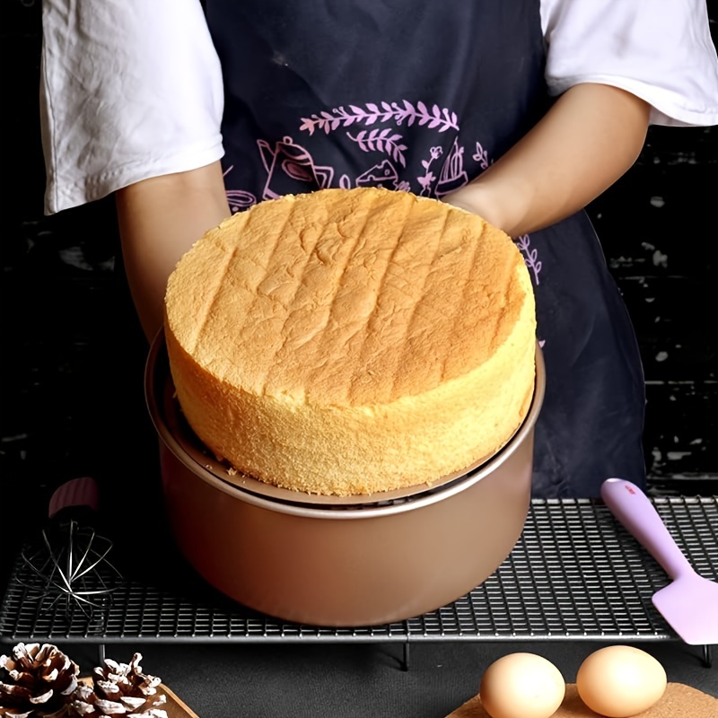 Non-stick Carbon Steel Cake Pan With Removable Loose Bottom - Round Baking  Pan For Layer Cake, Cheese Cake, And More - Heavy Duty Bakeware With Quick  Release - Kitchen Accessories - Temu