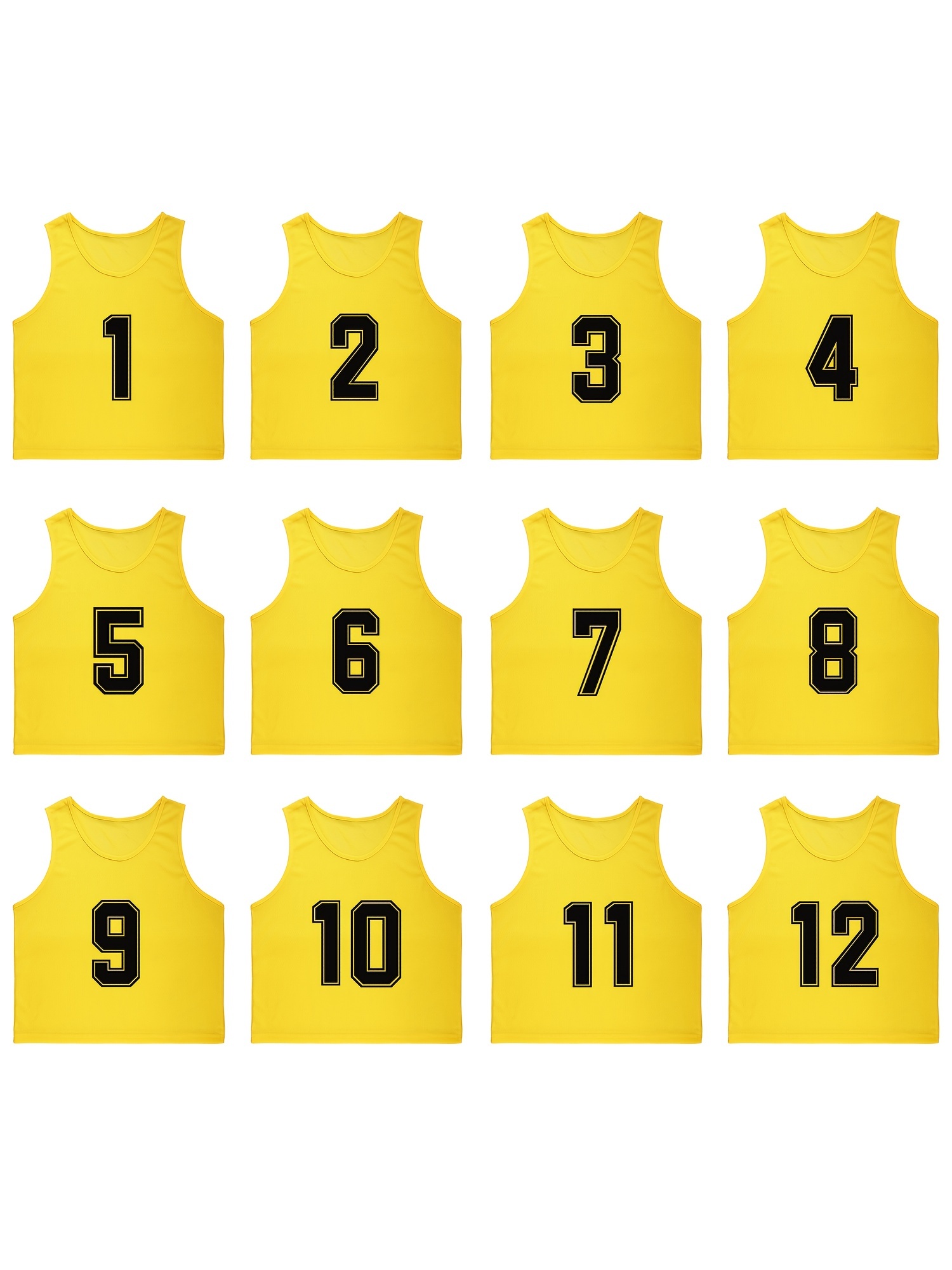 Senston Sports Pinnies 6/12 Pack Scrimmage Training Vests Jerseys Bibs  Adult Youth for Football Basketball Volleyball Hockey : : Sports 