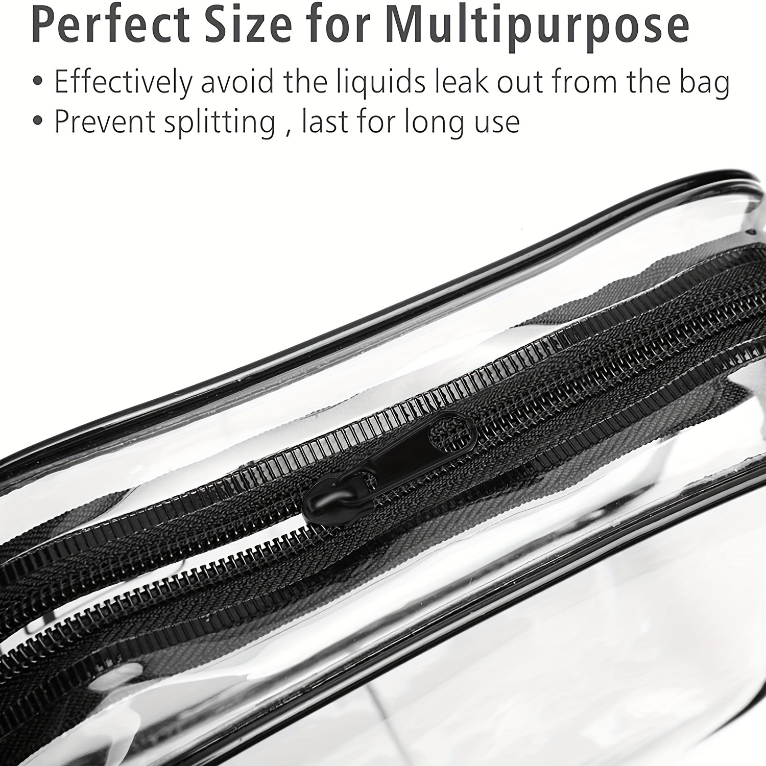 Clear Toiletry Bag, 3 Pack Toiletry Bag Quart Size Bag, Travel