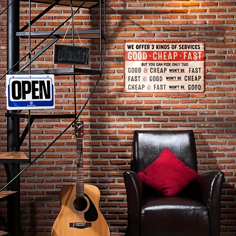 ALREAR Man Cave Sings and Decor, 12x8 Inches Aluminum Metal Wall Sign for  Bars, Cafes Pubs, Garage, Gifts for Men, Dad, Son