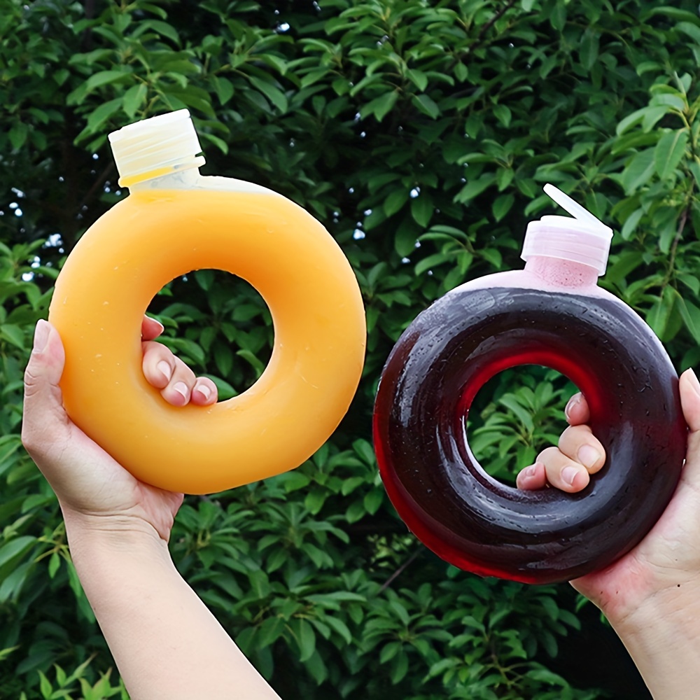 Hadanceo Drinking Cup Double Handle 1 Set Reusable Big Belly Donut Drink  Bottle Widely Used Cute for Outdoor 