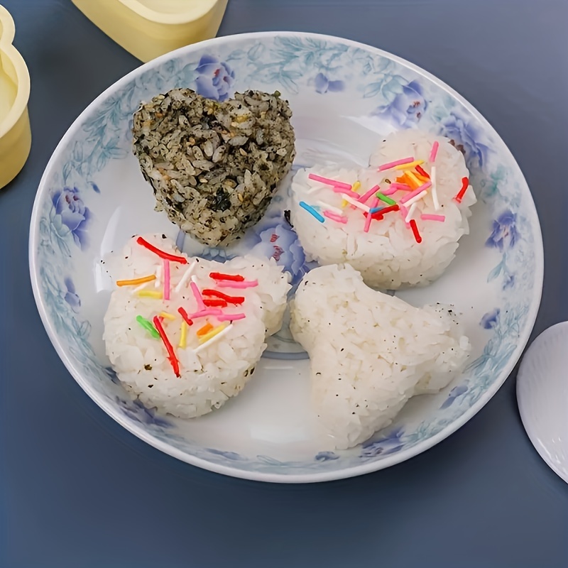 Moule Onigiri Moule À Sushi Bricolage, Outils De Fabrication De Sushi,  Moules De Presses À Bento De Boule De Riz, Fabricant De Sushi Faire 8 Fois  Une Boule De Riz,Rose : 