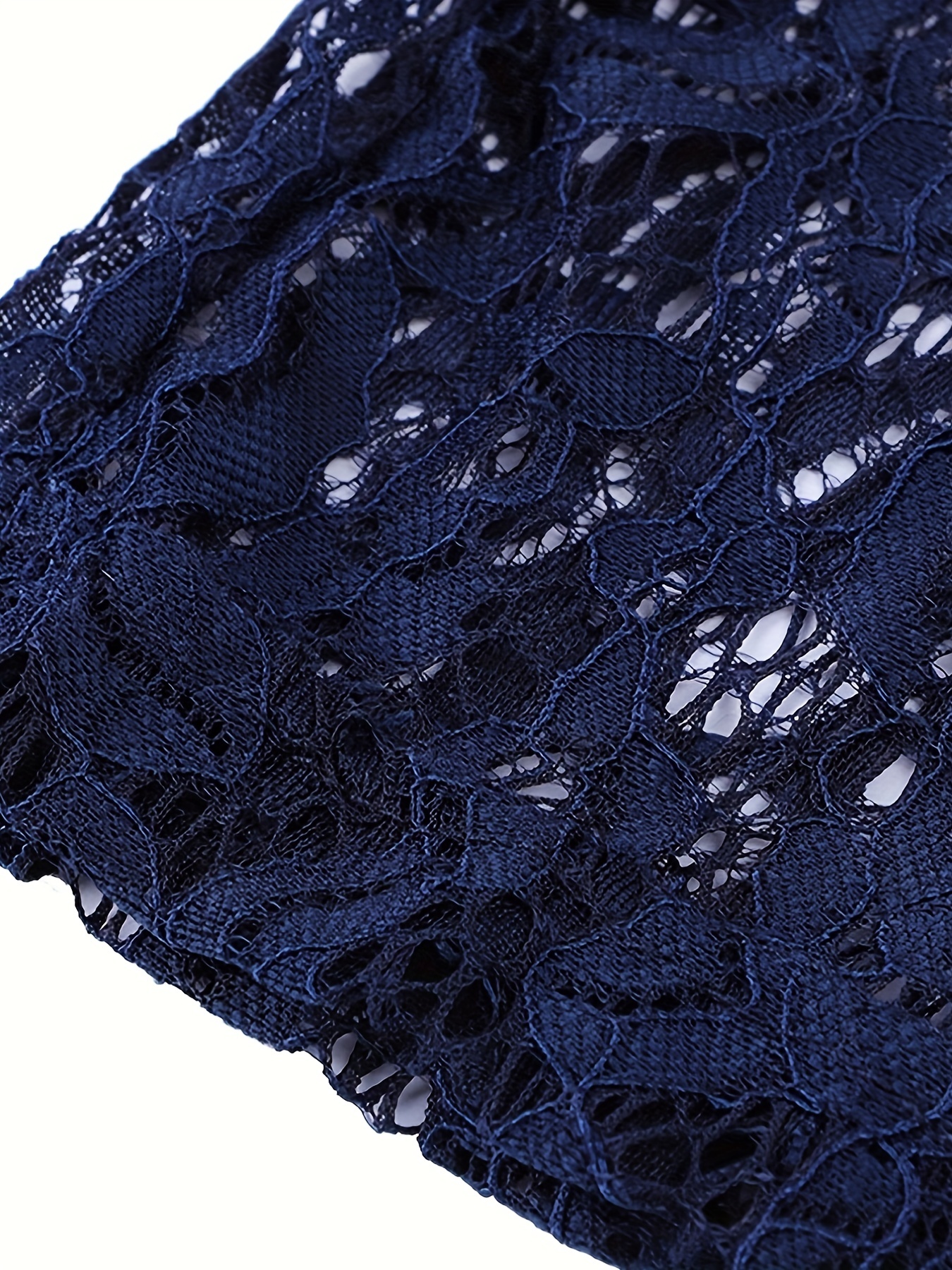 Square Neck Lace Sleeve Dress Elegant Dress Cocktail Party Temu