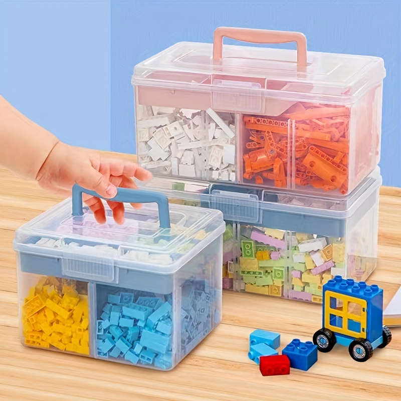 Storage Box Multi-Layer Children's Toy Building Blocks Organizer