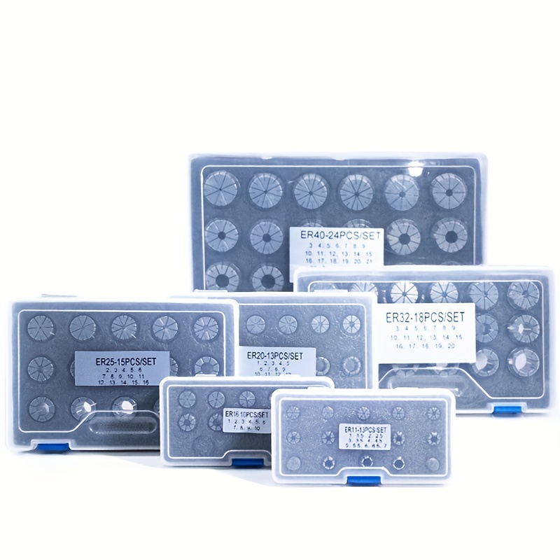 Outils De Gravure Kit De ER20 Ressort Collet,Arbre Du Moteur Mandrin à Pince - En Acier à Ressort De 65Mn - Pour Outil De Tour De Fraisage CNC Et Machine De Gravure