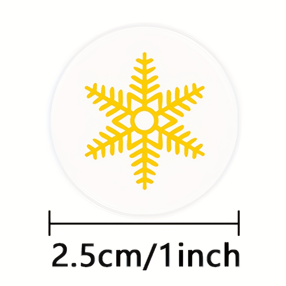 Gold Foil Snowflake Envelope Seals