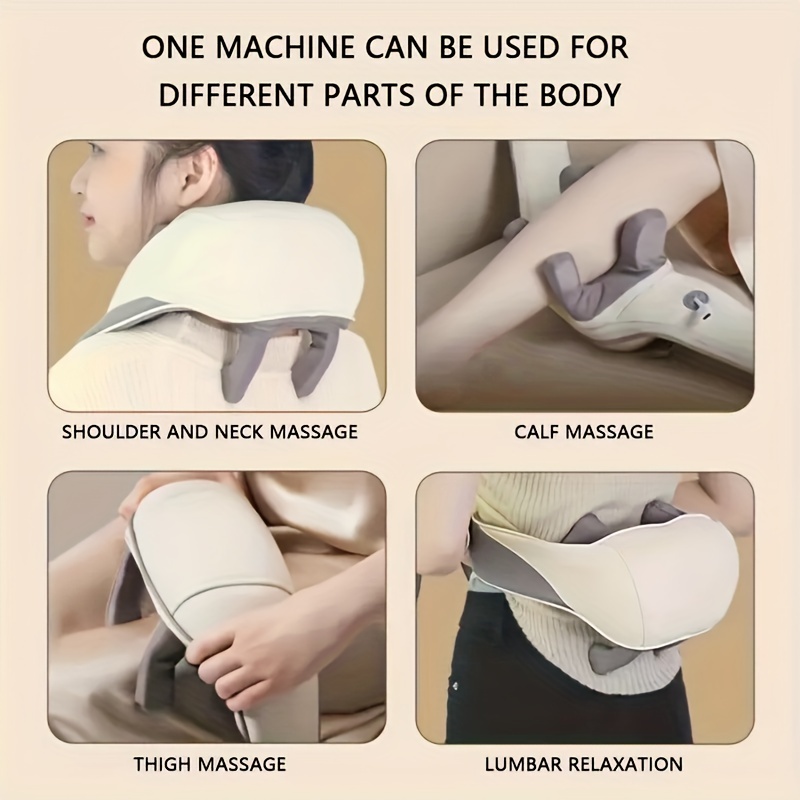 Finger Pressure Neck Massager With Heating Function, Back, Shoulders, Neck  Pillow Massage Pillow, Home Deep Tissue Massage, Muscle Pain Relief - Temu