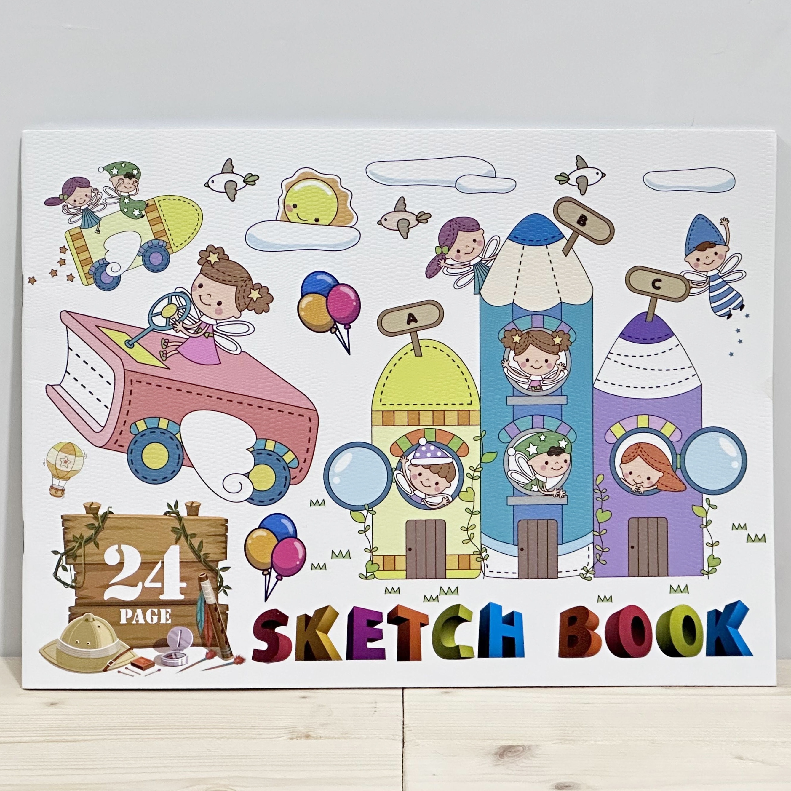 Giant Sketchbook For Kids - Large Blank Coloring Books - Drawing