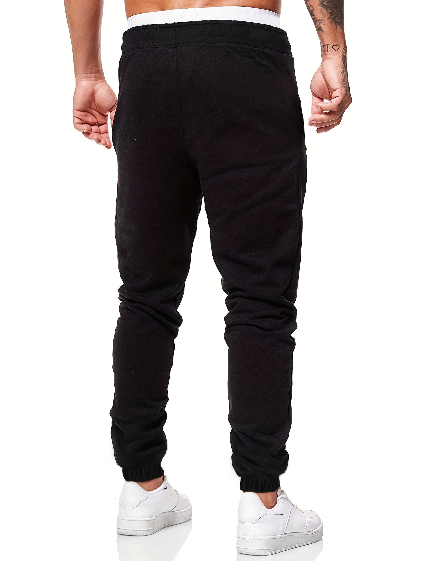 Solid Tapered Lounge Jogger Long Pants Fitness Yoga Running - Temu Canada