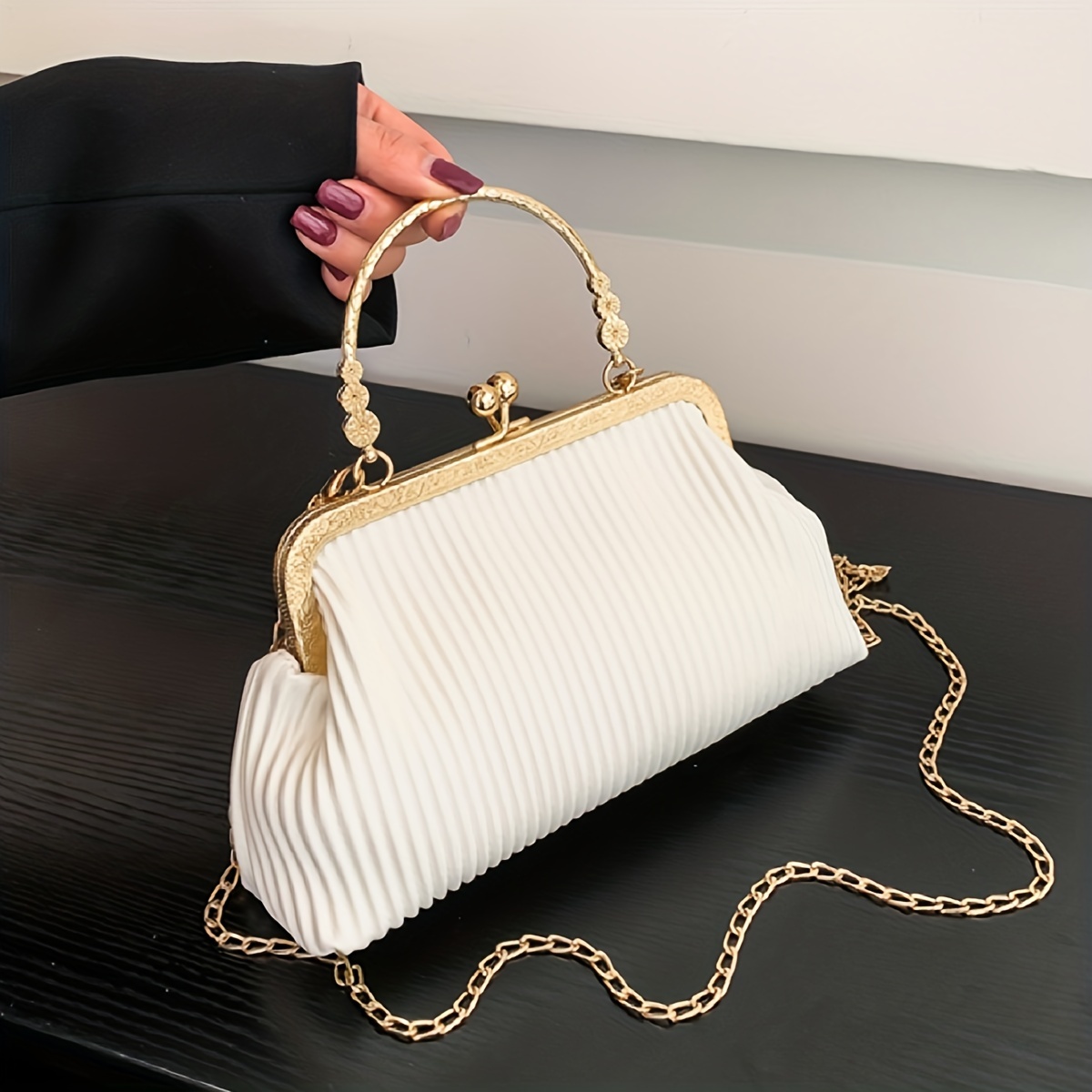 Silver Chain Crossbody Luxury Bag  Clutch Purse Luxury Women Silver -  Luxury Women - Aliexpress