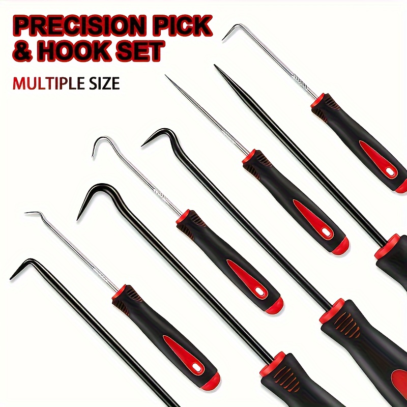 10pcs Precision Pick & Hook Set Precision Scraper Gasket Scraping Hose  Removal Puller Hook Perfect for Automotive and Electronic Tools