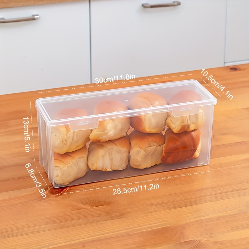 Transparent Plastic Toast Bread Storage Box, Food Storage