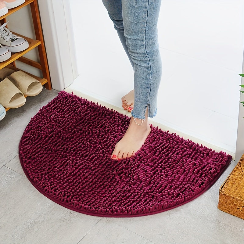 Chenille Doormat, Luxury Soft Absorbent Plush Microfiber Bathroom