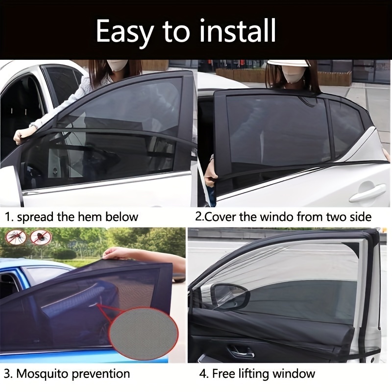 Baumwolle Heckseitenfenster Schatten UV-Schutz Auto Vorhang