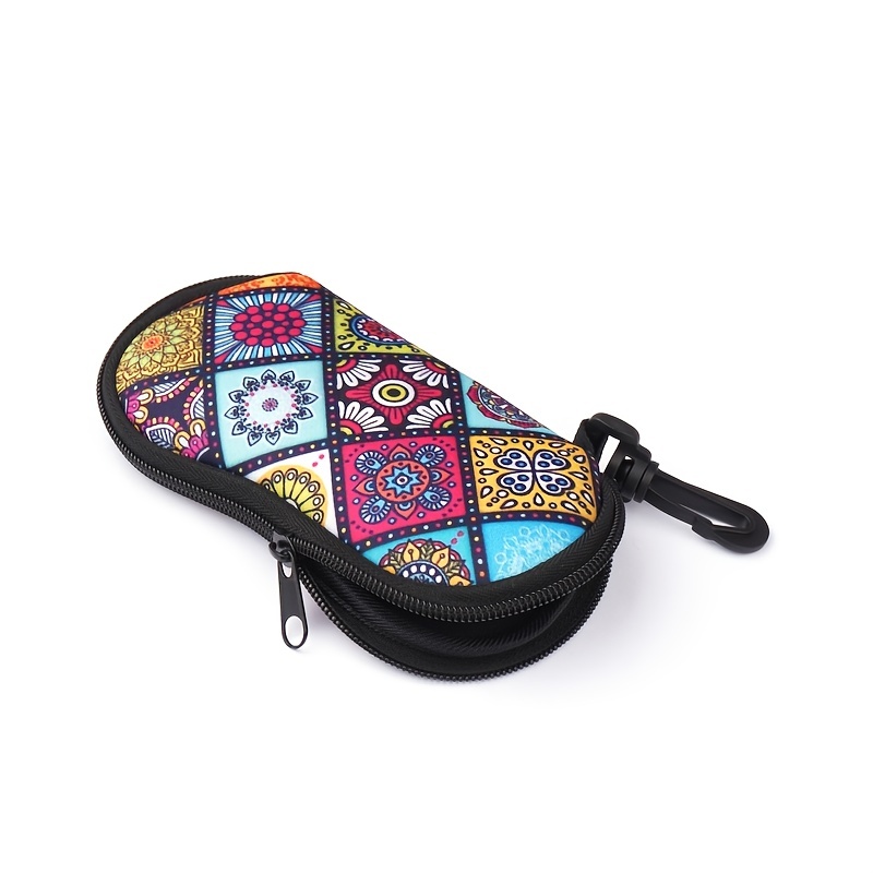 Custodia Morbidissima Per Occhiali Da Sole In Neoprene - Ultrasottile Con Cerniera E Moschettone - Portatile E Antigraffio - Adatta A Occhiali Da Vista, Sportivi, Da Sole (18x7,8x2,5 Cm) - 3
