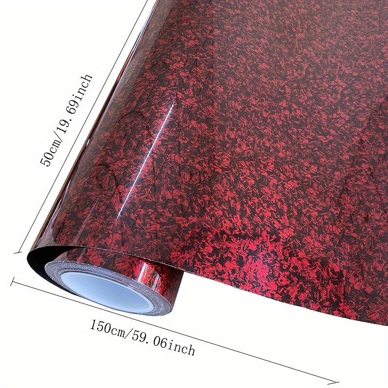 New High Glossy Pet Liner Forged Flower Carbon Vinyl Film - Temu