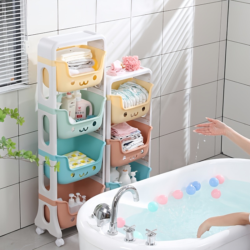 Lo nuevo en 1 pieza Niños con dibujos animados de malla Bolsa de  almacenamiento colgante para cuarto de baño Juguetes con bañera!