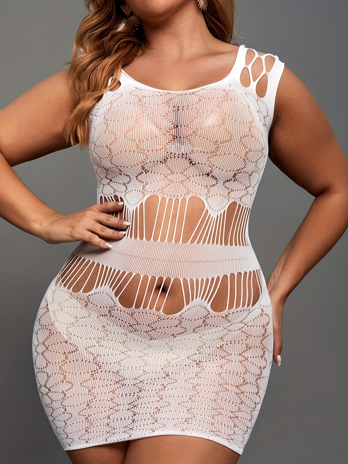 Plus Size See Through Lingerie