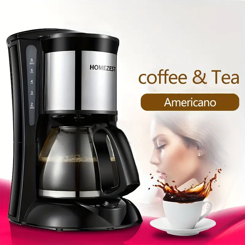 1pc American Coffee Machine 650ML/23OZ, Fully Automatic All-in-one Machine,  Dual Purpose For Brewing Tea/coffee, For Home Use Or As A Gift To Friends