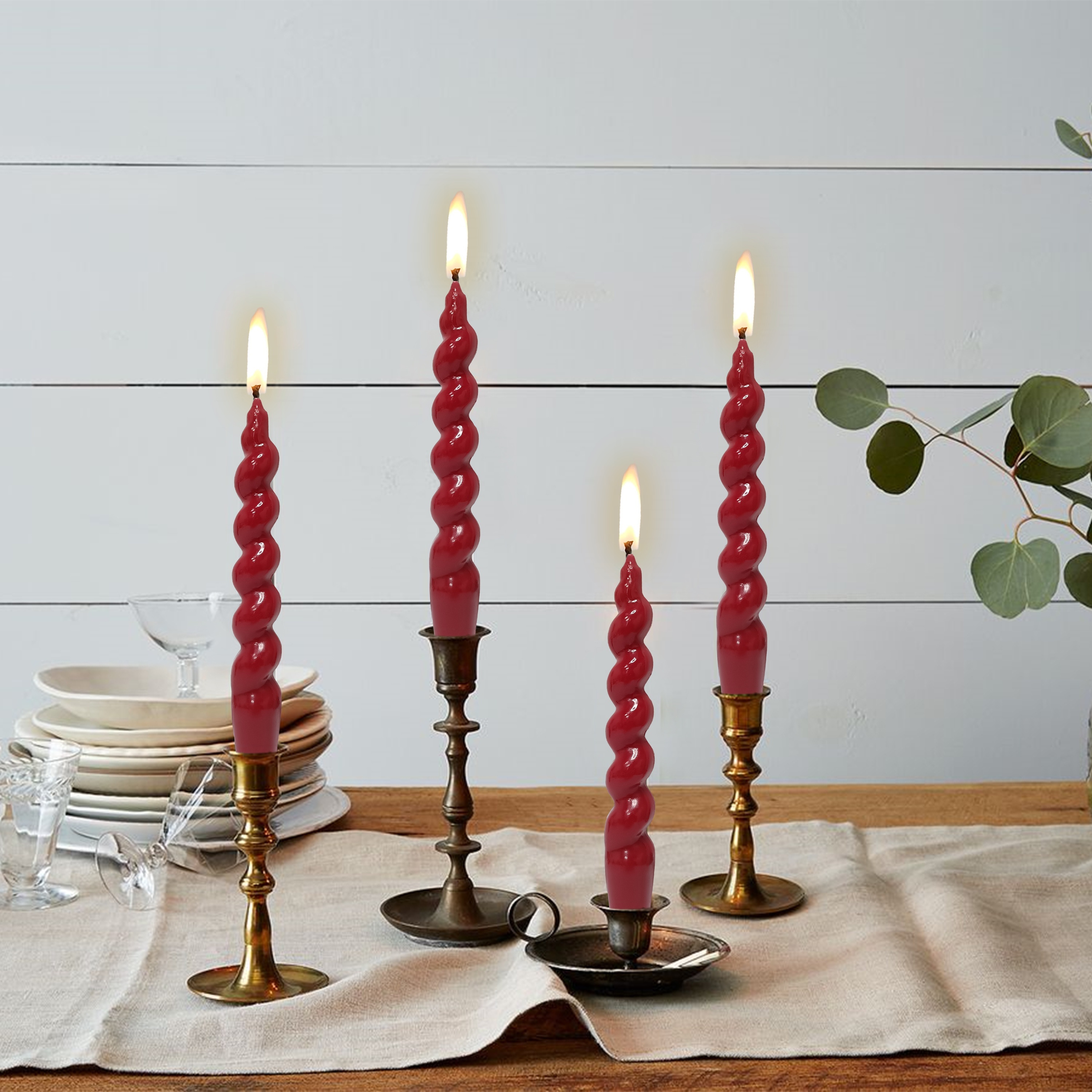 Spiral Taper Candles Christmas Celebration Candles The Best - Temu